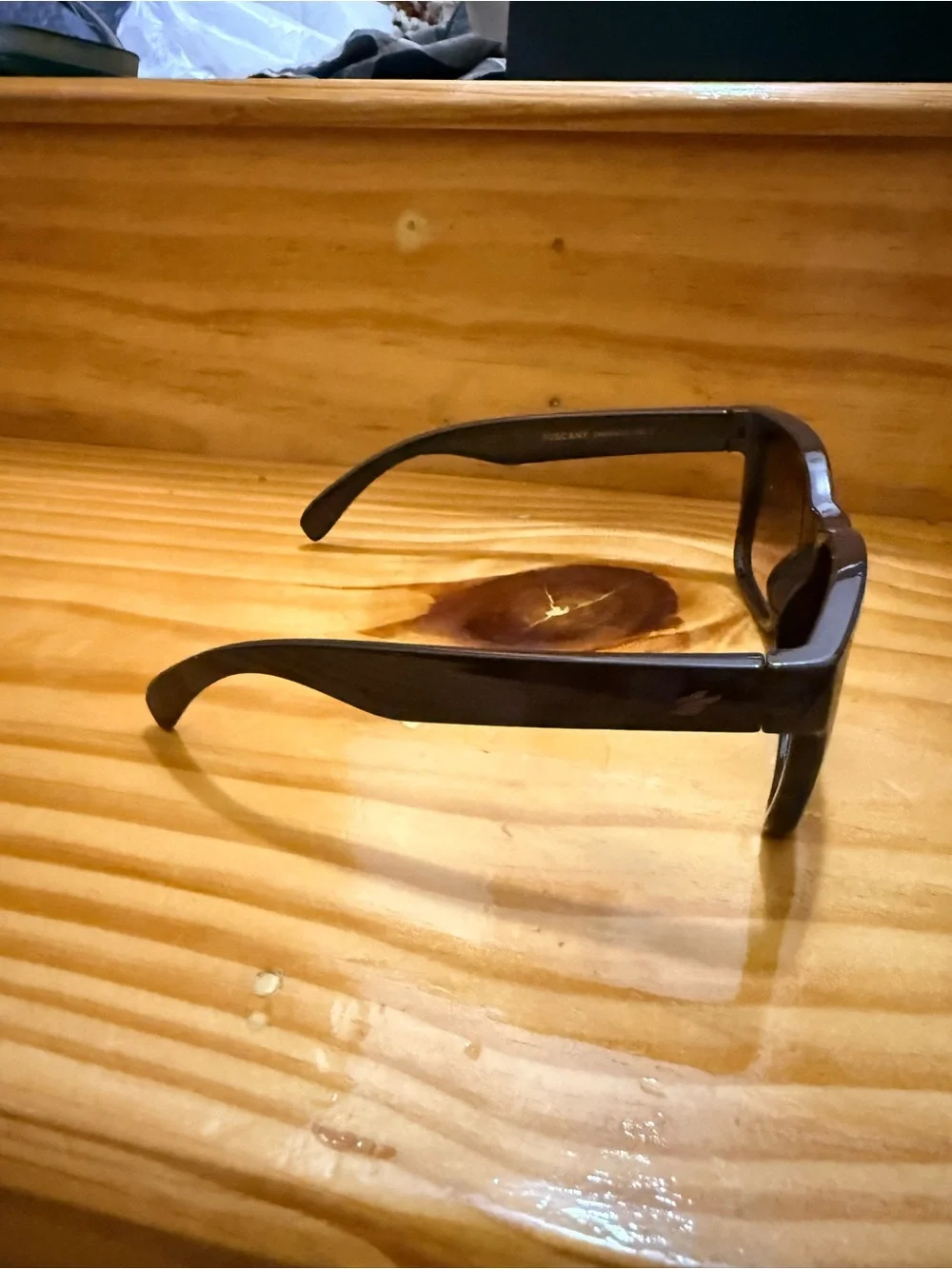 SUNHAUK Tuscany Oversized Square Sunglasses Brown Gradient Smokestone Gloss